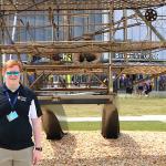 Obligatory photo of Sam in front of Wright Brothers sculpture on Embry-Riddle campus