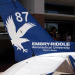 Embry-Riddle insignia on one of many planes owned by Embry-Riddle 