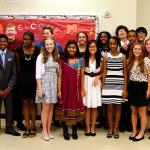 Samuel and some of his fellow Top 10% 8th graders at Tucker Middle School, May 7, 2015
