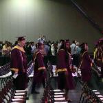 Sam processes into Georgia World Congress Center for Tucker HS graduation on May 31, 2019