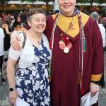 Sam with proud mother Julia