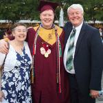 Sam with proud parents Julia and Edgar