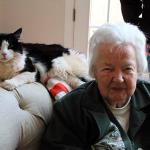 Grandmother Burke poses with Ringo