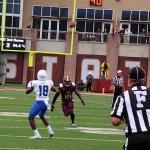Penny Hart receiving long pass from Nick Arbuckle against Texas State, November 14, 2015