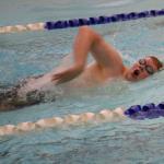 Sam swims 500 free at Chamblee-Padeia-Tucker swim meet, November 3, 2016