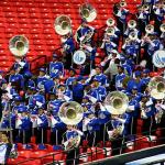 GSU Marching Band in stands