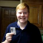 Sam gets his learner's permit at the Between, Georgia Department of Driver Services office, October 24, 2015