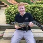 Sam handles alligator in Daytona Beach Shores