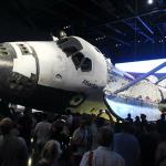 Retired shittle Atlantis on display at the Kennedy Space Center Visitor Complex