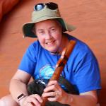 Julia with Navajo flute