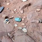 Pottery pieces in Monument Valley