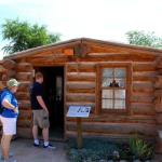 Pioneer cabin at Bluff Fort in Bluff, UT