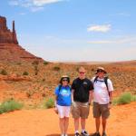 Julia, Sam and Edgar at Monument Valley (photo taken by Navajo tour guide)