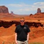 Sam at John Ford Point in Monument Valley where Ford directed movie "Stagecoach" starring John Wayne