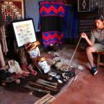 Navajo tour guide Quanah Johnson describes Navajo designs