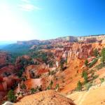 Early morning walk on Sunrise Point to Sunset Point trail at Bryce Canyon NP