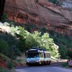 Zion NP shuttles provide all inner park transportation