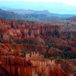 Early morning walk on Sunrise Point to Sunset Point trail at Bryce Canyon NP