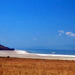 Salt beach on Antelope Island