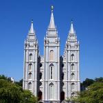 The Temple in Salt Lake City, place of Mormon weddings and other ceremonies, but not used for Sunday worship services