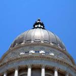 Copper dome of the Utah State Capitol Building