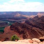 Dead Horse Point view of Colorado River canyon