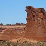 Sheep rock formation in Arches NP near Moab